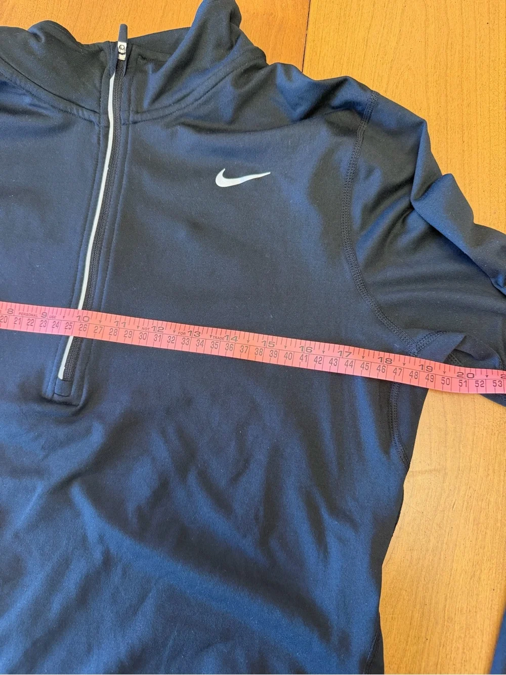 Nike Women’s Dri-Fit Black 1/4 Zip Running Pullover | Athletic Sporty Chic | M